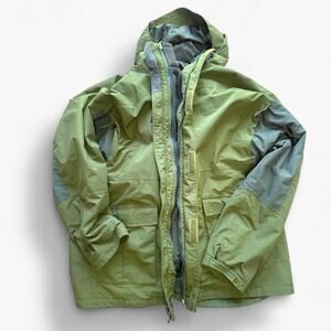 Cabela’s Dry‑Plus 3‑in‑1 Systems Parka w/ Zip‑Out Fleece, Olive/Gray – 3XL